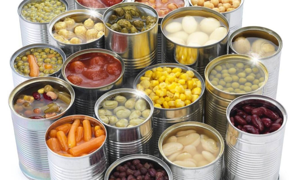 Alimentos processados enlatados